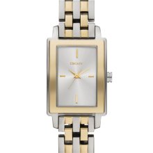 DKNY Rectangular Bracelet Watch Gold/ Silver