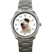 Dog Unisex Silver-Tone Sports Metal Watch 31