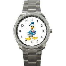 Donald Duck Japan Quartz Ss Metal Sport Watch