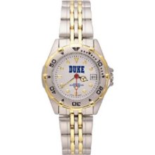 Duke BlueDevils wrist watch : Logo Art Duke Blue Devils Ladies Elite Watch with Stainless Steel Band