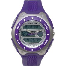 Dunlop Watches Men's Eternal Chronograph Grey Analog/Digital Dial Purp