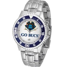 East Tennessee State Buccaneers Mens Steel Bandwrist Watch