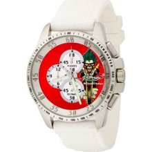 Ed Hardy Dragster White Chronograph Red Dial Men's Watch #DR-WH