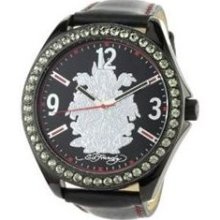 Ed Hardy Hot Shot Goddess Black Dial Men's watch #HS-GS