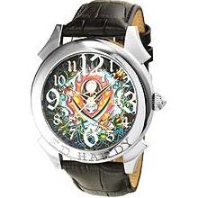 Ed Hardy Men's Revolution Fire Skull watch #RE-FS