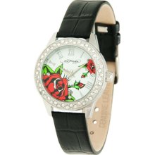 Ed Hardy Womens Watch w/ Crystal Accents