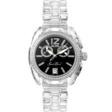 Elini Barokas Watches Men's South Beach Chronograph Diamond Translucen