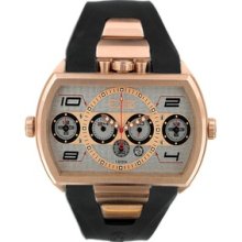 Equipe Dash XXL Men's Watch with Rose Gold Case and Silver Dial