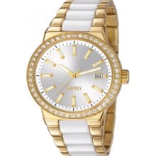 ES106052003 Esprit Ladies Feather Two Tone Watch