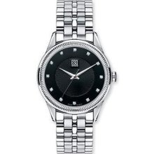 ESQ 07301281 Men's Harrisson Stainless Steel Black Dial Diamonds Watch