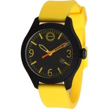 Esq Movado Watch, Unisex Swiss Esq One Yellow Silicone Strap 43mm 0730