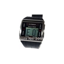 fashion modern multifunctional digital date alarm sport cool solar pow