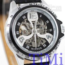 Fashion Skeleton Mens Automatic Mechanical Watch Gift