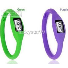 Fashionable Sport Watch/anion Watch/silica Gel Watch 100 Pcs / Asasa