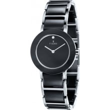 FJ-6004-11 Fjord Ladies CELILIA Black Ceramic Watch