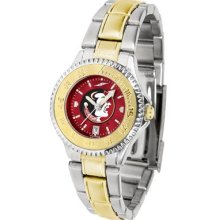 Florida State (FSU) Seminoles Competitor Anochrome Dial Two Tone Band Watch - Ladies - COMPLMG-A-FSS