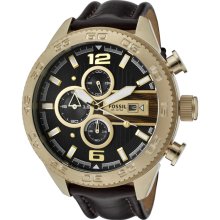 Fossil Men's Black Dial Watch CH2652-BRN