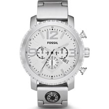 Fossil Watch, Mens Chronograph Gage Stainless Steel Bracelet 50mm JR12