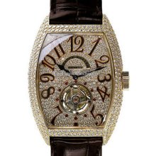 Franck Muller Imperial Tourbillon 8880TDCD Pave Diamond Watch