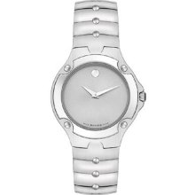 Freeship Movado Women's Sport Edition Stainless Steel Silver Dial 0604481