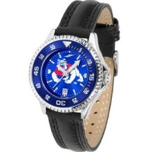 Fresno State Bulldogs Ladies Leather Wristwatch