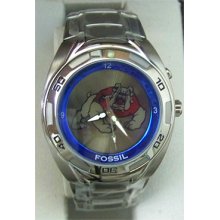 Fresno State University Bulldogs Fossil Kaleido Watch Mens Li2438