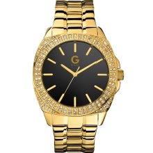 G by GUESS Oversized Glitz Gold Watch