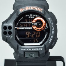 G-Shock Twin Sensor GDF-100 Watch (Matte Black)