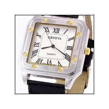 Geneva Mens Japanese Quartz Movement Designer Watch