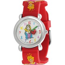 Geneva Platinum Girl's Princess Design Watch, Silicone Strap