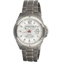 Giorgio Fedon Mechanical II Men's Watch Primary Color: Silver with Red