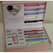 Girls Interchangeable Watch Set, 11 Color Combinations -