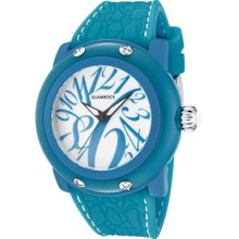 Glam Rock Watches Women's Miss Miami Beach White Dial Blue Silicone Bl