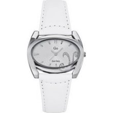 GO Calfskin Bracelet White Dial Quartz Watch ...