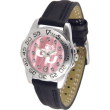 Gonzaga Bulldogs Ladies Sport Watch with Leather Band and Mother of Pearl Dial