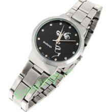 Good Jewelry Dial Round Metal Women Watch Silver