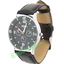 Good Jewelry Leather Man Quartz Watch