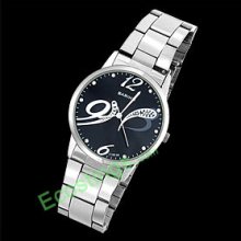 Good Men's Metal Band Quartz Wrist Watch Dial