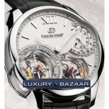 Greubel Forsey Quadruple Tourbillon (Platinum/ White /Leather)