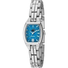 Gs Fossil Women's Nfl1196 Nfl Carolina Panthers Round Dial Watch