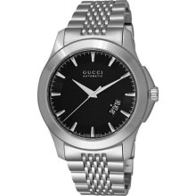 Gucci Men's 'G-Timeless' Black Face Automatic Watch ...