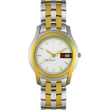 Gucci Men's Two-tone Watch Ya055313 With Date Window