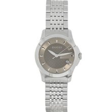 Gucci Watches Women's Timeless Stainless Steel Brown Dial YA126503