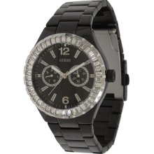 Guess G13553L Black Dial Black Ion Plated Stainless Women's Watch