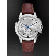 GUESS Gc Classica Chrono Timepiece â€“ Silver/Br