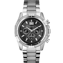 GUESS Silver-Tone Sport Chronograph Watch