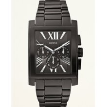 Guess U0009G3 Men's Classic Dress Black Ionic Plated Watch