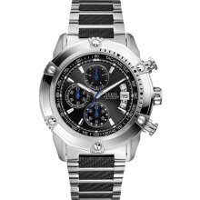 Guess U18507G2 Waterpro Black Dial Stainless Steel Chrono Men's Watch