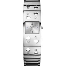 Guess Women Silvertone Love Watch W90028l1