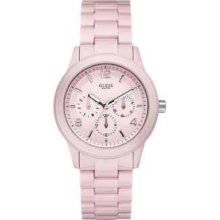 Guess Womens Pearlized Pink Mini Spectrum Watch (w11603l3)